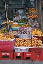 Obststand auf dem Markt Candi Kuning